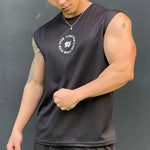 2024 New summertime Men's vest casual sports T-shirt Fitness training Tank top Gym t-shirt man quick-dry Men's clothing Top