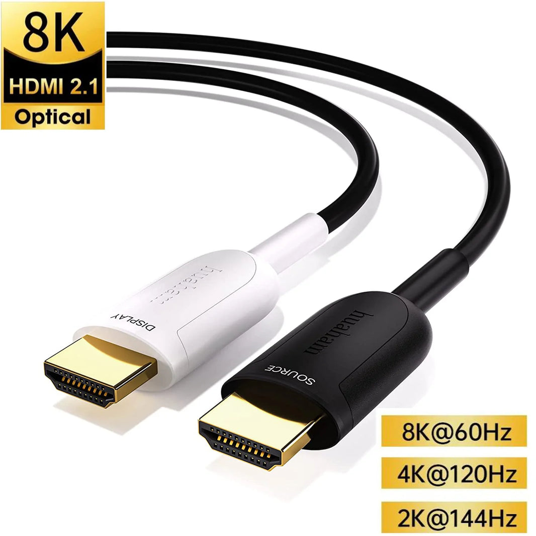 1-20M Optical Fiber 8K 60Hz HDMI 2.1 Cable 48Gbps 4K 120Hz 144Hz eARC HDR HDCP 2.2 2.3 HDTV PS5 Blu-ray Xbox PC TV