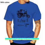 Tees Male Harajuku Top Fitness Brand Clothing T-Shirt Shirt MZ ETZ 250 DDR Kult Fun Motorrad Biker MC Ostalgie Zone Tee Shirt