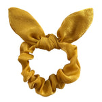 Satin Silk Bunny Ear Hair Scrunchies Gentle Rabbit Ear Hair Elastic Band Ponytail Bow Tie Scrunchy Hair Accessory