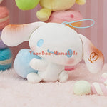 Japanese Original Sanrio Cotton Candy Plush Doll Melody Kuromi Cinnamoroll Pompom Purin Pochacco Anime Toys for Children Pendant